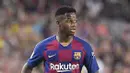 2. Pencetak Gol Termuda di Barcelona - Kali ini Ansu Fati masuk dalam buku rekor Barcelona sebagai pencetak gol termuda sepanjang sejarah klub. Jebolan La Masia itu sukses membobol gawang Osasuna saat berumur 16 tahun 304 hari. (AFP/Josep Lago)