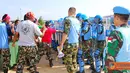 Citizen6, Lebanon: Dalam skenario latihan CRC, sekelompok penduduk sipil mendatangi penjagaan dengan maksud menuntut ganti rugi tanah mereka yang digunakan UNIFIL. (Pengirim: Badarudin Bakri).