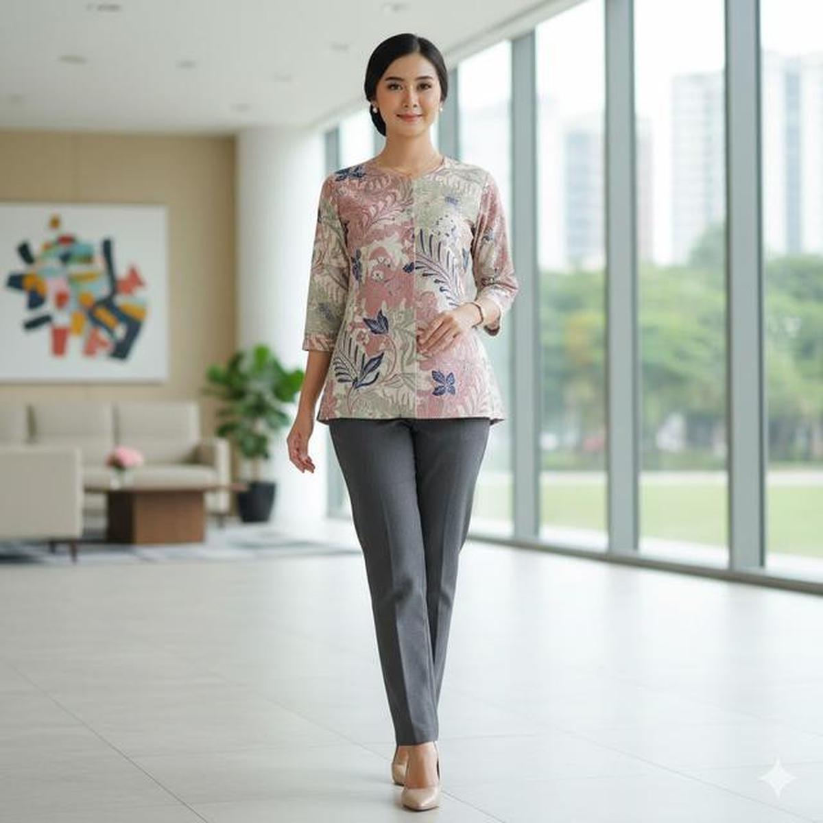 8 Model Atasan Batik Kantor 2026, Pilihan Stylish untuk Tampilan Profesional dan Tetap Elegan