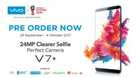 Pre-Order Vivo V7+ Berlangsung Hingga 4 Oktober di E-Commerce dan 6 Oktober di Gerai Resmi Vivo