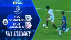Berita video highlights laga pertama BRI Liga 1 2022/2023 antara PSIS Semarang melawan RANS Nusantara FC yang berakhir dengan skor 1-1, di mana Taisei Marukawa mencetak gol untuk tim tuan rumah, Sabtu (23/7/2022) sore hari WIB.