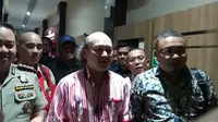 Cucu mantan Presiden Soeharto, Ari Sigit usai diperiksa di Mapolda Jatim (Foto: Liputan6.com/Dian Kurniawan)