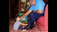 Menjadi Presiden tak menjadikan SBY jauh dari cucunya (22/06/2014)(Istimewa/Instagram@aniyudhoyono)