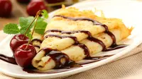 Menu Buka Puasa: Pancake Gulung Buah Segar