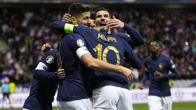 Foto: Kylian Mbappe dan Olivier Giroud Gacor, Timnas Prancis Lumat Gibraltar 14 Gol Tanpa Balas di Kualifikasi Euro 2024