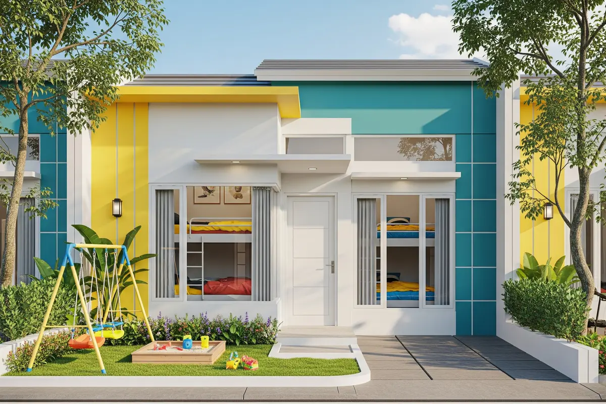 Desain Rumah Mungil Tapi Cocok untuk Keluarga Kecil dengan Anak