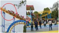 Heboh di Taman Hiburan, Gadis Kecil Menyusup ke Roller Coaster