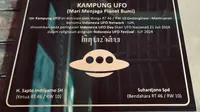 Peresmian Kampung UFO yang pertama di Indonesia ini akan dilaksanakan pada hari Minggu, 21 Juli 2024, bertepatan dengan peringatan Indonesia UFO Day (Hari UFO Nasional) yang jatuh pada setiap tanggal 21 Juli.