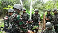 Pasukan TNI penjaga perbatasan menemukan ladang ganja di perbatasan RI-Papua Nugini. (Foto: Yonif Mekanis 516/Dhimas Prasaja)