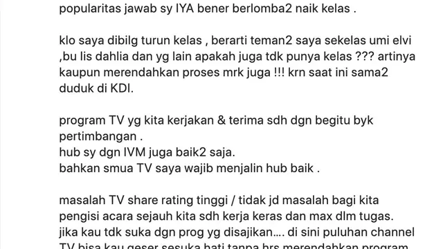 Unggahan Inul Daratista. (Foto: Dok. Instagram @inul.d)