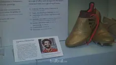 Berita video keistimewaan sepatu emas Mohamed Salah yang dipajang di museum. This video presented by BallBall.