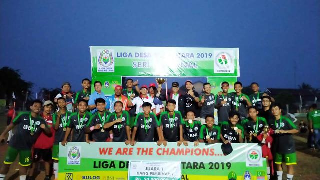 Tim Sepakbola Sumsel Juarai Liga Desa Nusantara Seri Nasional 2019