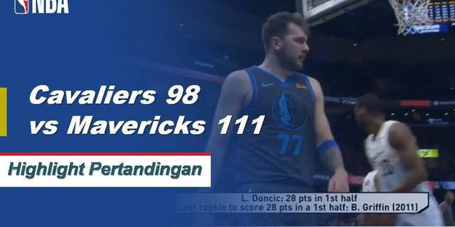 Cuplikan Pertandingan NBA : Mavericks 111 vs Cavaliers 98