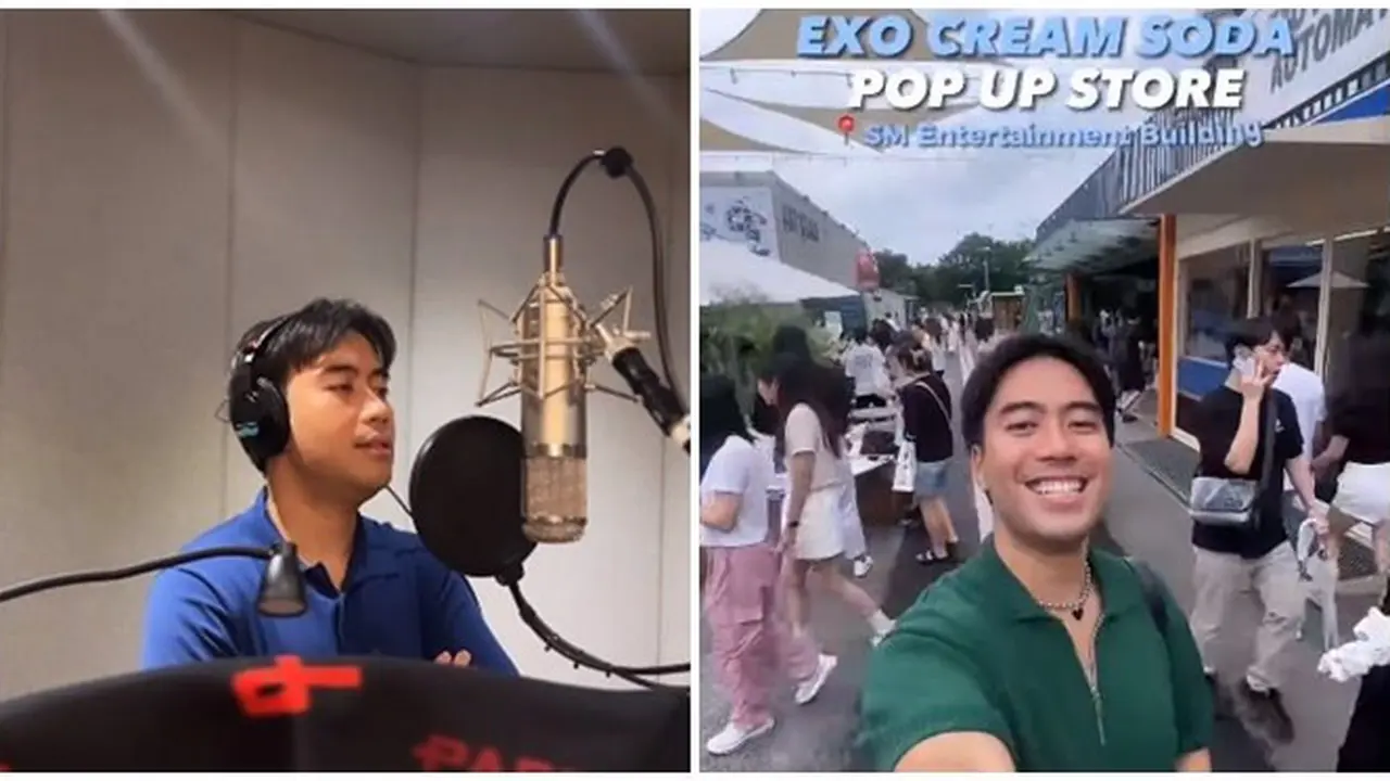 8 Momen Vidi Aldiano Liburan Sekaligus Kerja di Korea Selatan, Kunjungi Pop-Up Store EXO