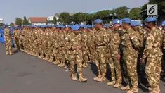 Indonesia mengirim pasukan perdamaian ke Lebanon dengan KRI Hasanuddin.