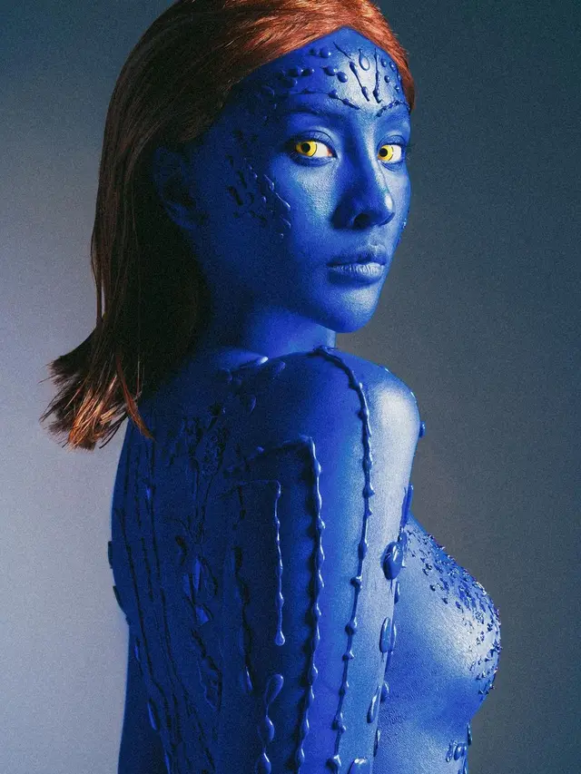 Anya Geraldine jadi Mystique (Instagram/anyageraldine)