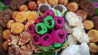 Kue tradisional dipamerkan dalam pagelaran lomba kuliner tradisional di Gorontalo Utara. Foto: banthayo.com (Arfandi Ibrahim/Liputan6.com)