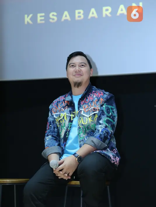 Chandra Liow saat prescon film Bucin di FX Sudirman, Jakarta Pusat, Selasa (25/2/2020) malam. (Daniel Kampua/Fimela.com)