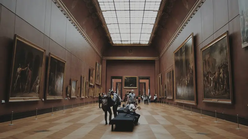 Ilustrasi museum, Musée du Louvre