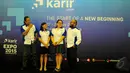 CEO Karir.com, Dino Marti (kiri) bersama para petinggi Karir.com saat menghadiri pembukaan karir.com Expo 2015 di Balai Kartini, Jakarta, Rabu (27/5/2015). (Liputan6.com/Yoppy Renato)