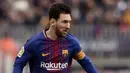 3. Lionel Messi - Pemain Barcelona tersebut merogoh kocek hingga 25,9 Juta Dolar demin memiliki Embraer Legacy 650 Value. Hal itu dilakukan demi memudahkan urusan bisnis yang ia kelola. (AFP/Josep Lago)