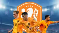 Timnas Belanda - Frenkie de Jong, Tijjani Reijnders, Cody Gakpo (Bola.com/Adreanus Titus)