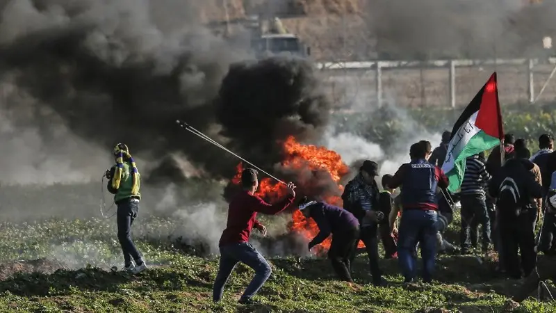 Seorang remaja asal Palestina berusia 15 tahun tewas dalam bentrokan di jalur Gaza (AFP)