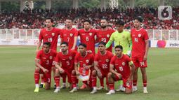 Timnas Indonesia dipaksa bermain imbang 0-0 oleh Tanzania. (Liputan6.com/Herman Zakharia)