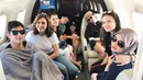 Selain Marsha Aruan dan Aaliyah Massaid, ponakan Maia, Diandra Marsha juga hampir selalu terlihat ketika sedang berlibur bersama. Seperti saat mereka berada di dalam 1 pesawat. (Liputan6.com/IG/@diandramarsha)