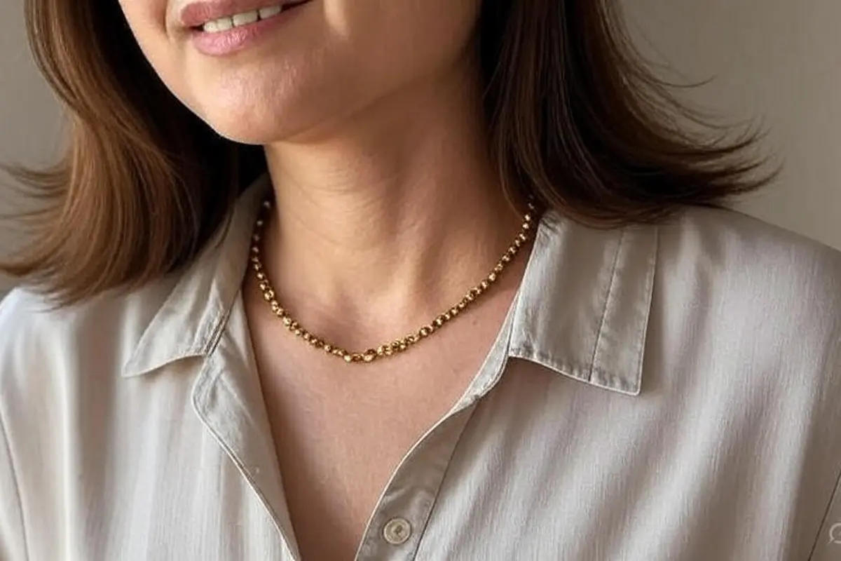 Model Kalung Emas Biji Lada Terbaru/Ilustrasi gambar oleh AI