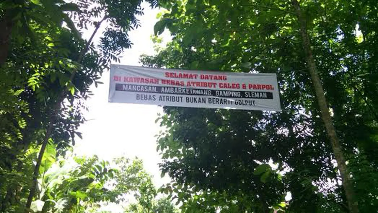 Kampung Ini Steril dari Atribut Kampanye