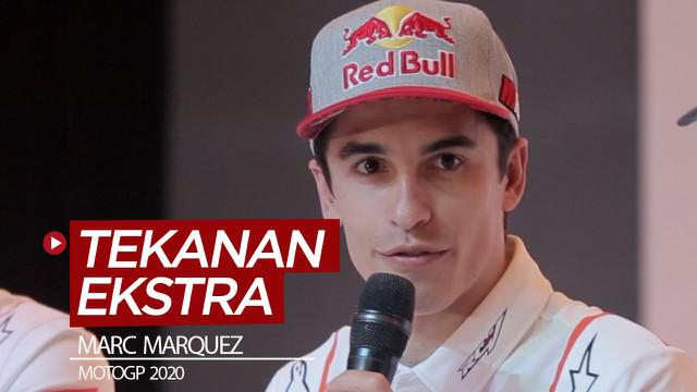 Berita video pembalap Repsol Honda, Marc Marquez, mengungkapkan menyukai tekanan ekstra yang ada di MotoGP untuk mempertahankan gelar.