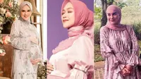 Inspirasi Baju Lebaran Ibu Hamil dari Para Artis Tanah Air