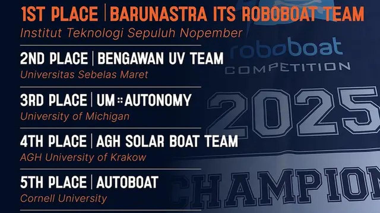 Tim Barunasta dari Kampus ITS Juara 1 di Kompetisi Robotik Amerika Serikat