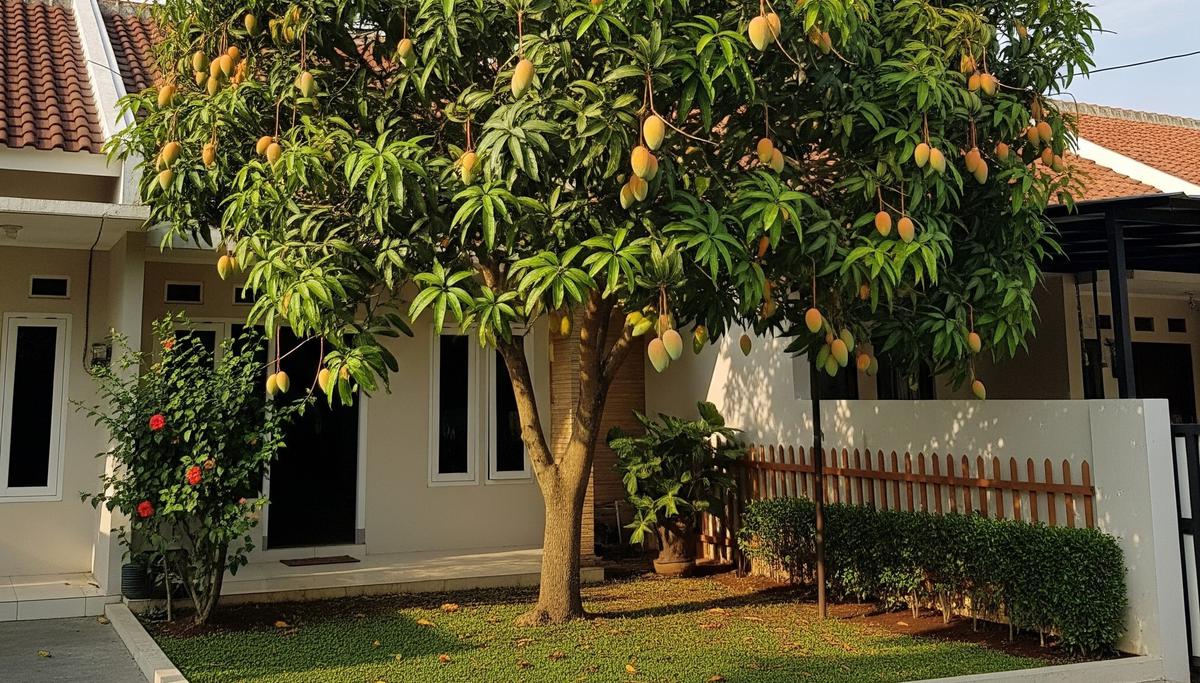9 Cara Merangsang Pohon Mangga Berbuah Lebat di Halaman Rumah Tipe 36