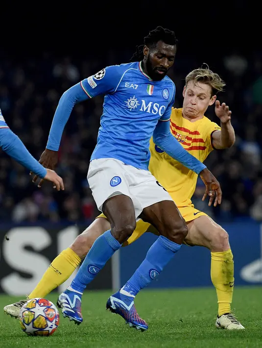 Laga kedua tim berakhir imbang imbang 1-1. (Filippo MONTEFORTE/AFP)