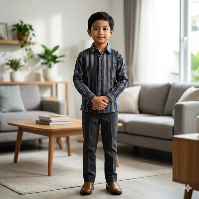 Model Baju Lurik Anak Laki-Laki