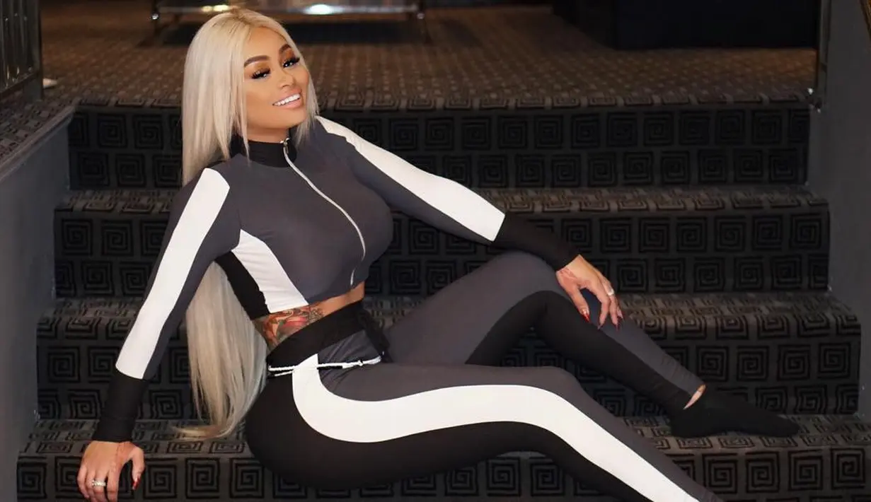 Video seks Blac Chyna tersebar di sosial media dan langsung saja menjadi topik pembicaraan. (instagram/blacchyna)