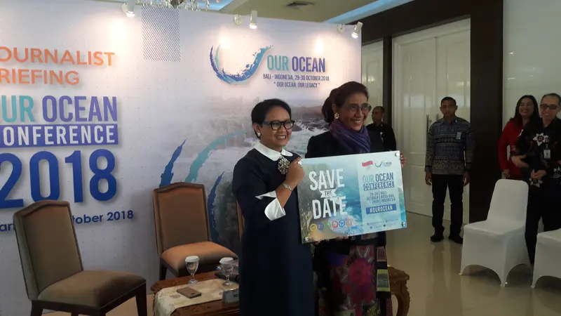 Indonesia dipercaya menjadi tuan rumah pertemuan Our Ocean Conference (OOC) 2018 yang akan diselenggarakan di Bali pada 29-30 Oktober 2018. Liputan6.com/Bawono Yadika