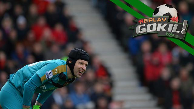 Video penyelamatan kelas dunia yang dilakukan Petr Cech dan Samir Handanovic menjaga gawangnya dari kebobolan.