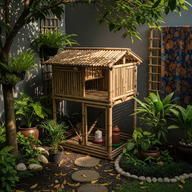 9 Model Kandang Ayam Minimalis dari Bambu Bekas untuk Pemula