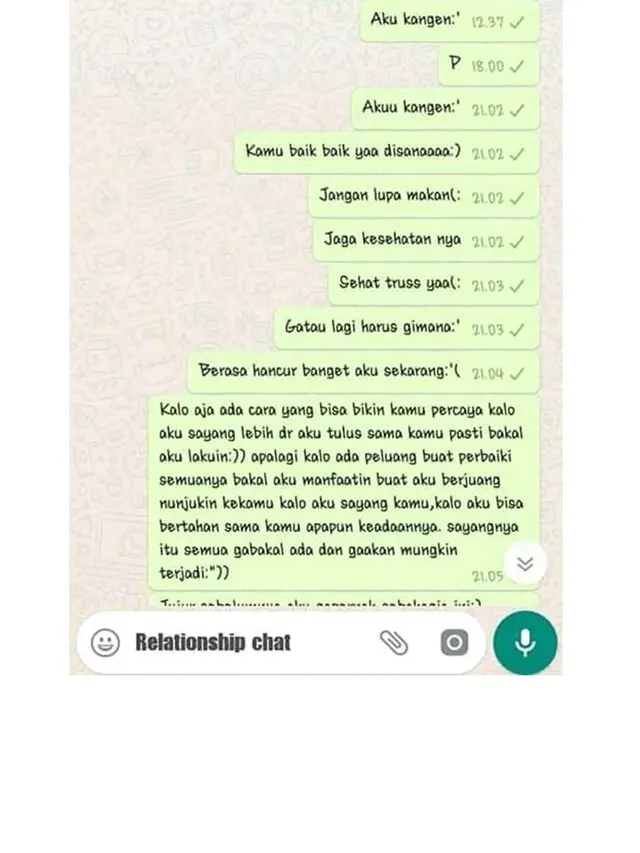 6 Chat ke Gebetan Bilang 'Jaga Kesehatan' Ini Bikin Senyum Tipis