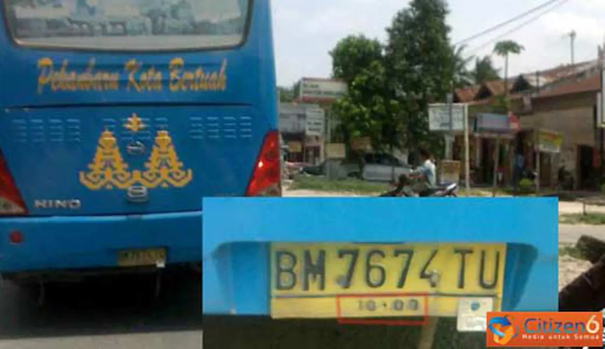 Citizen6, Pekanbaru: Kendaraan Trans Metro Pekanbaru disinyalir tidak pernah membayar pajak kendaraan bermotor semenjak diluncurkan 2009. (Pengirim: Boby)