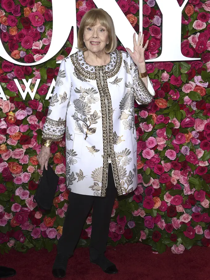 Diana Rigg pada 2018. (Evan Agostini/Invision/AP, File)
