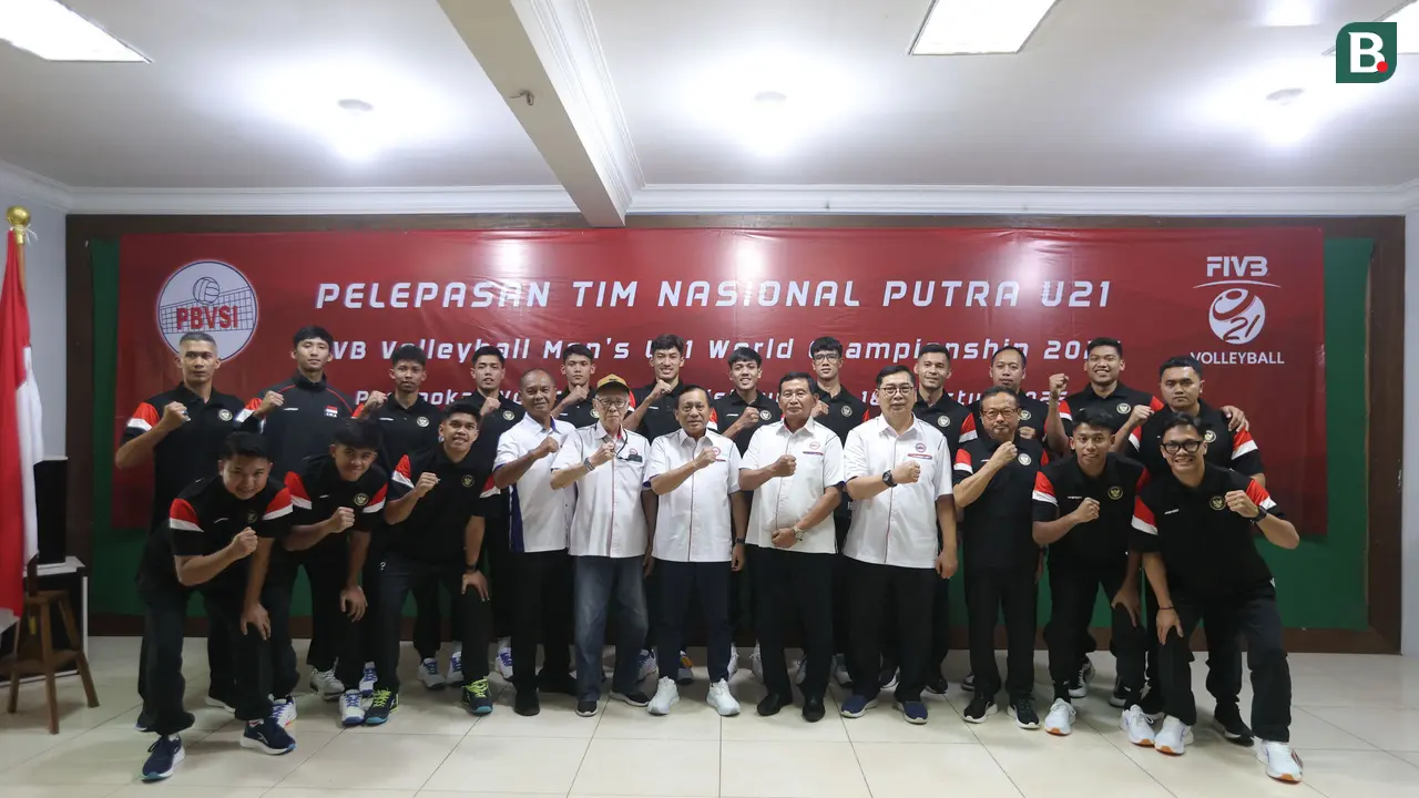 Foto: PBVSI Lepas Timnas Voli Putra U-21 sebelum Berjuang dalam Kejuaraan Dunia U-21 di China