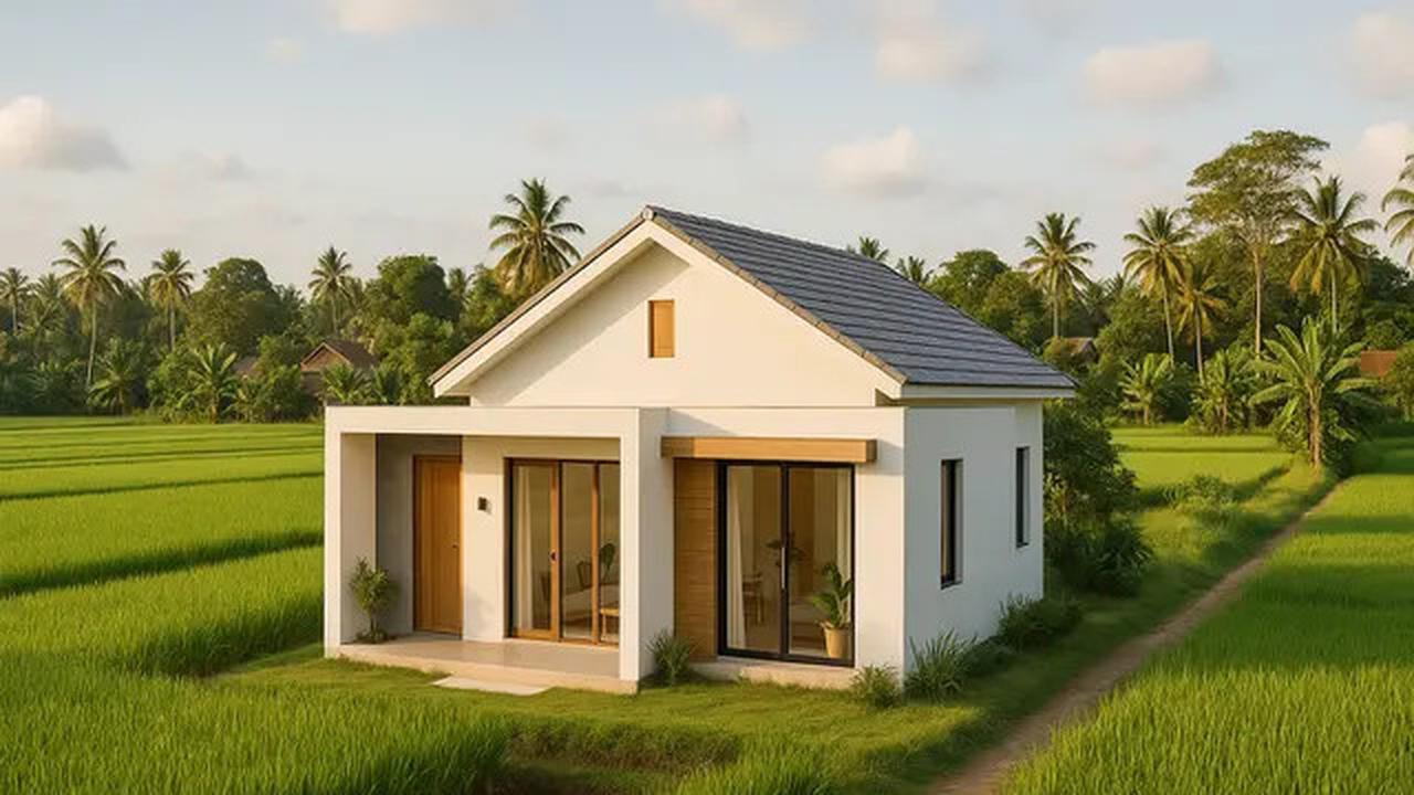 10 Gambar Rumah Tepi Sawah yang Simpel dan Menawan, Cocok Jadi Ide Hunian 2025