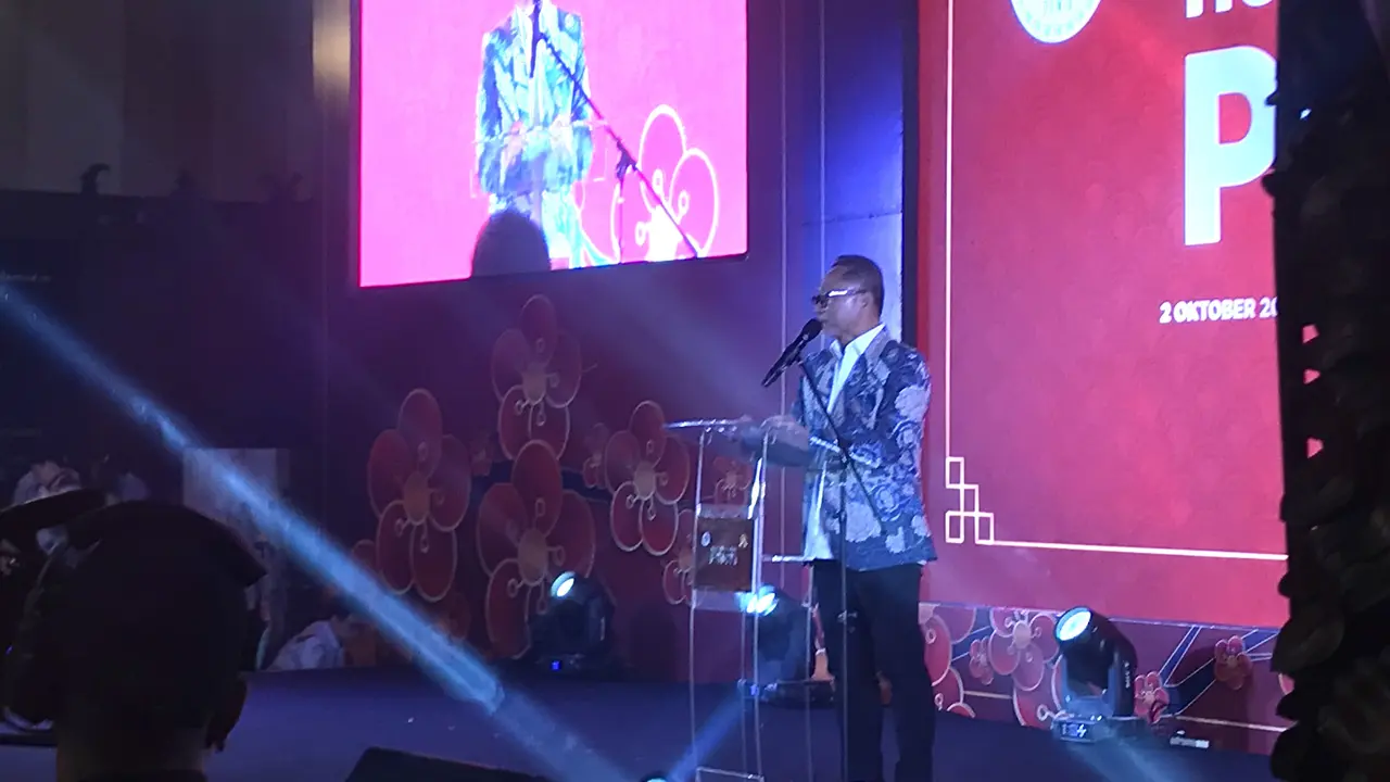 Menteri Perdagangan (Mendag) Zulkifli Hasan dalam acara HUT Paguyuban Sosial Marga Tionghoa, di Gedung Sasono Utomo, TMII, Jakarta Timur, Senin, (2/10/2023). (Elza/Liputan6.com)
