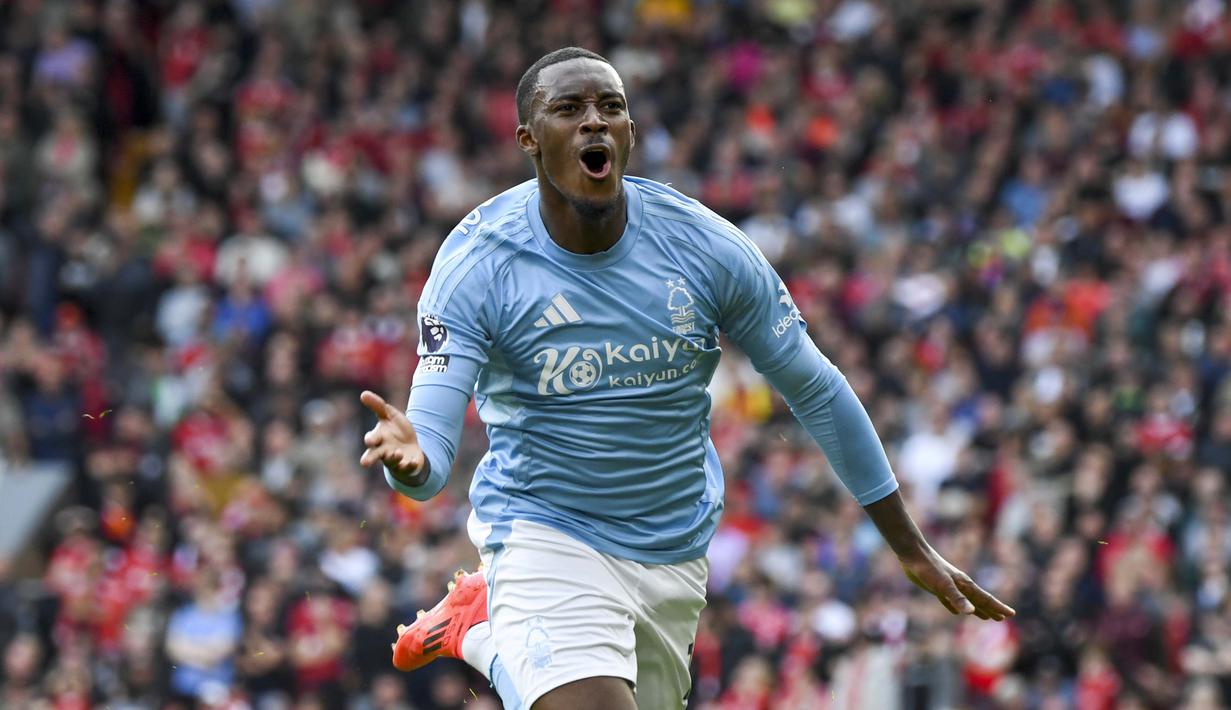 Bertanding di Anfield, The Reds dipaksa menyerah dengan skor 0-1. Forest bisa mencetak gol melalui Callum Hudson-Odoi di babak kedua. (AP Photo/Rui Vieira)