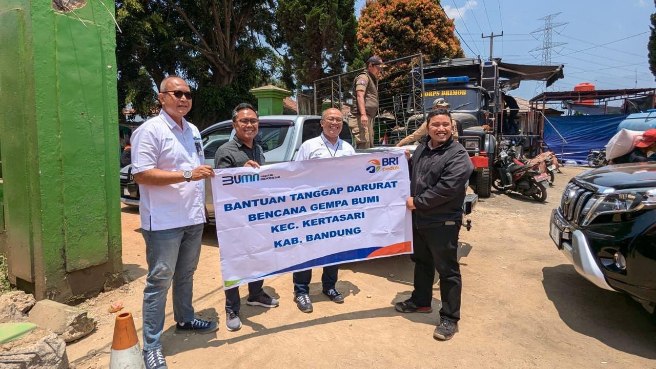Tanggap Bencana Gempa Garut dan Bandung, BRI Salurkan Bantuan Bagi Korban Terdampak