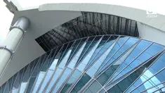 Plafon kantor Gubernur NTT mendadak roboh akibat angin kencang.